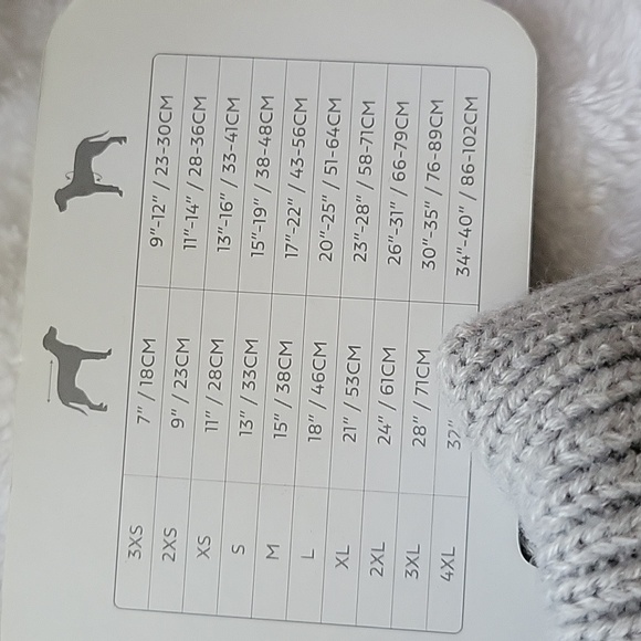 Medium dog sweater blue and gray - Picture 3 of 4